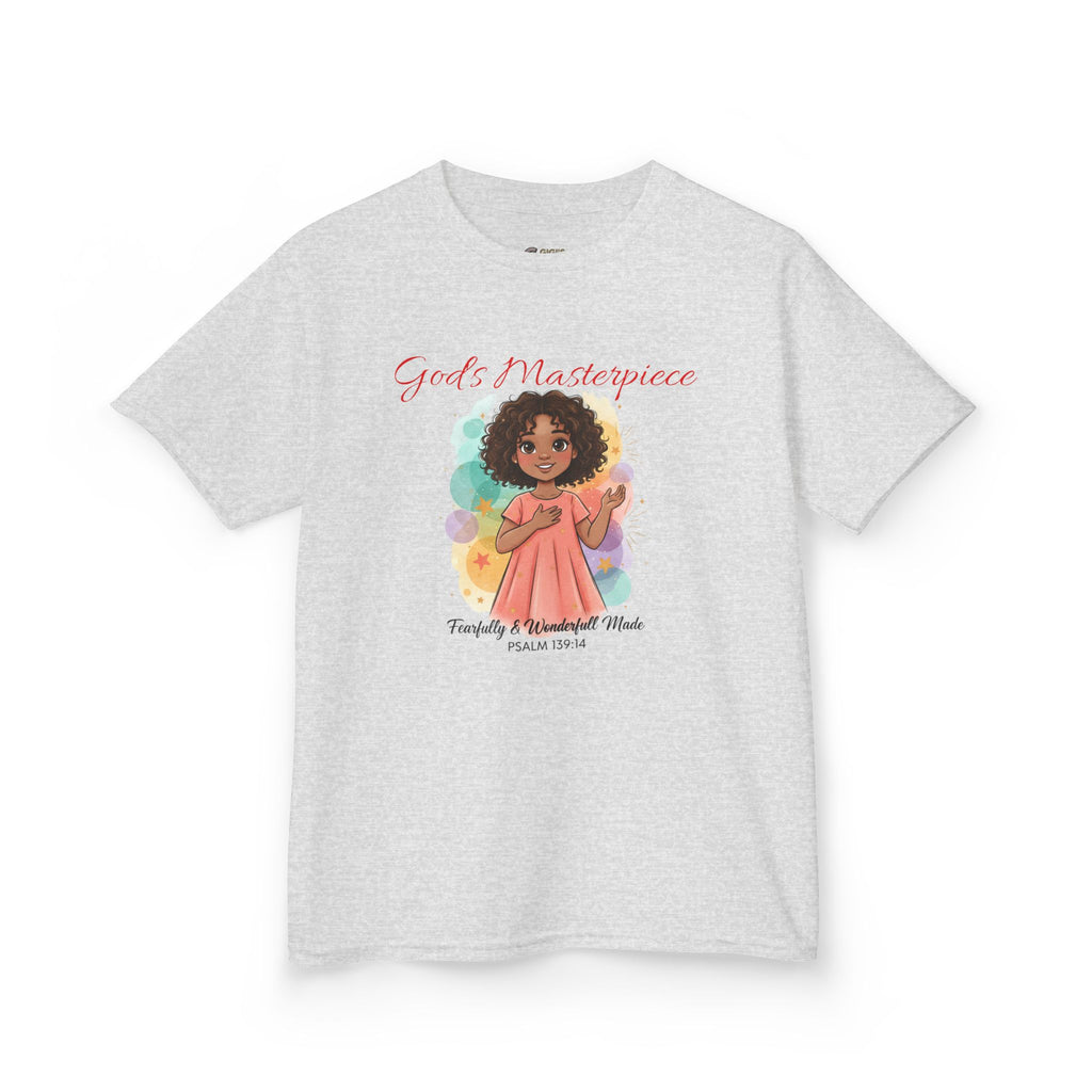 Kids Tee — 'Family & Friends' Cute Girl Illustration Shirt
