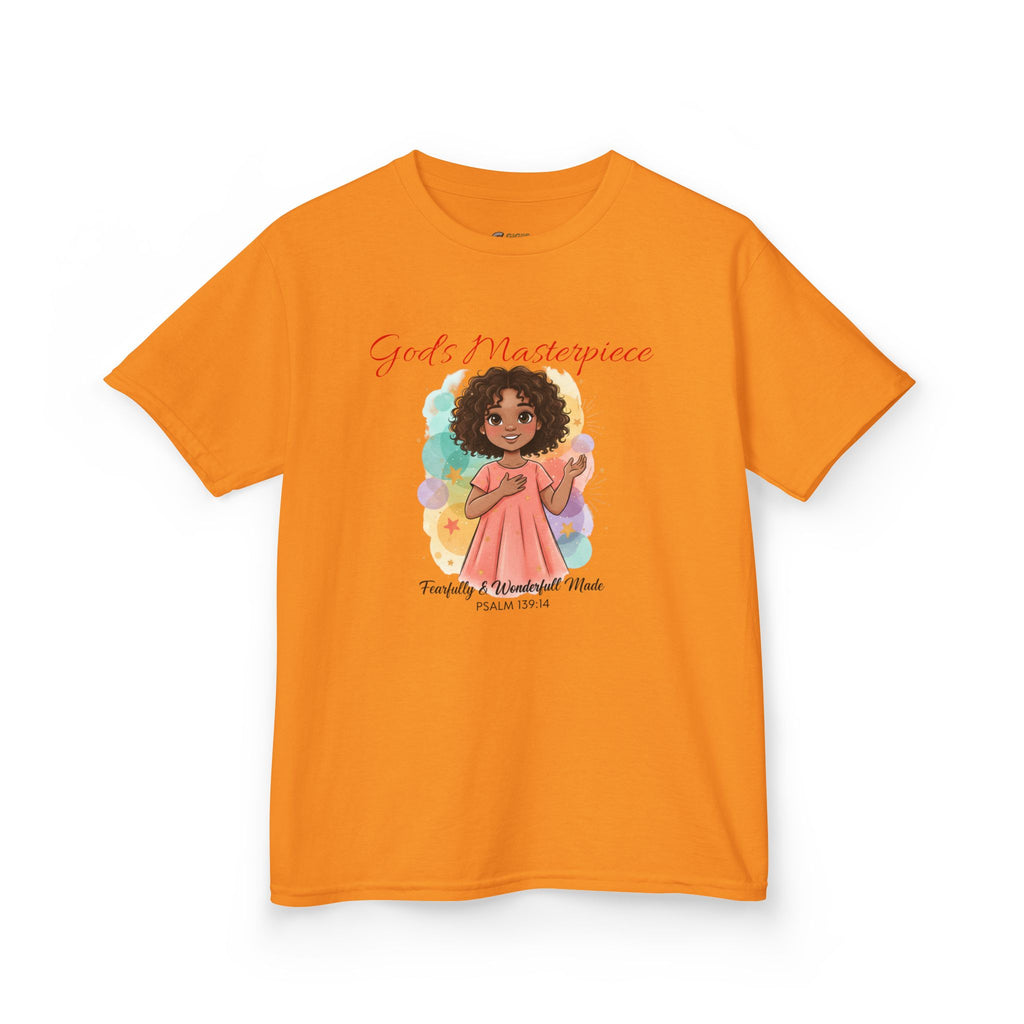 Kids Tee — 'Family & Friends' Cute Girl Illustration Shirt
