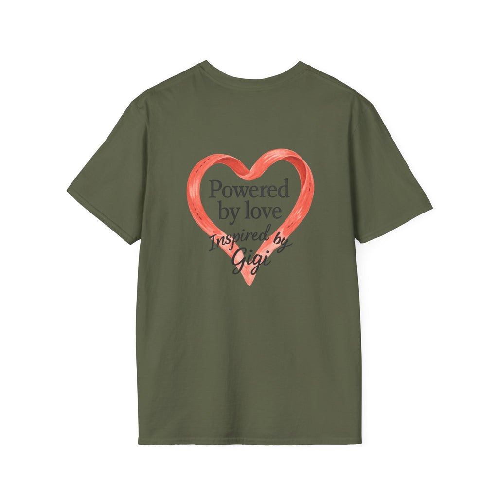 Stand Out, Be Creative T-Shirt — "Powered by Love, Inspired by Gigi" Inspirational Tee