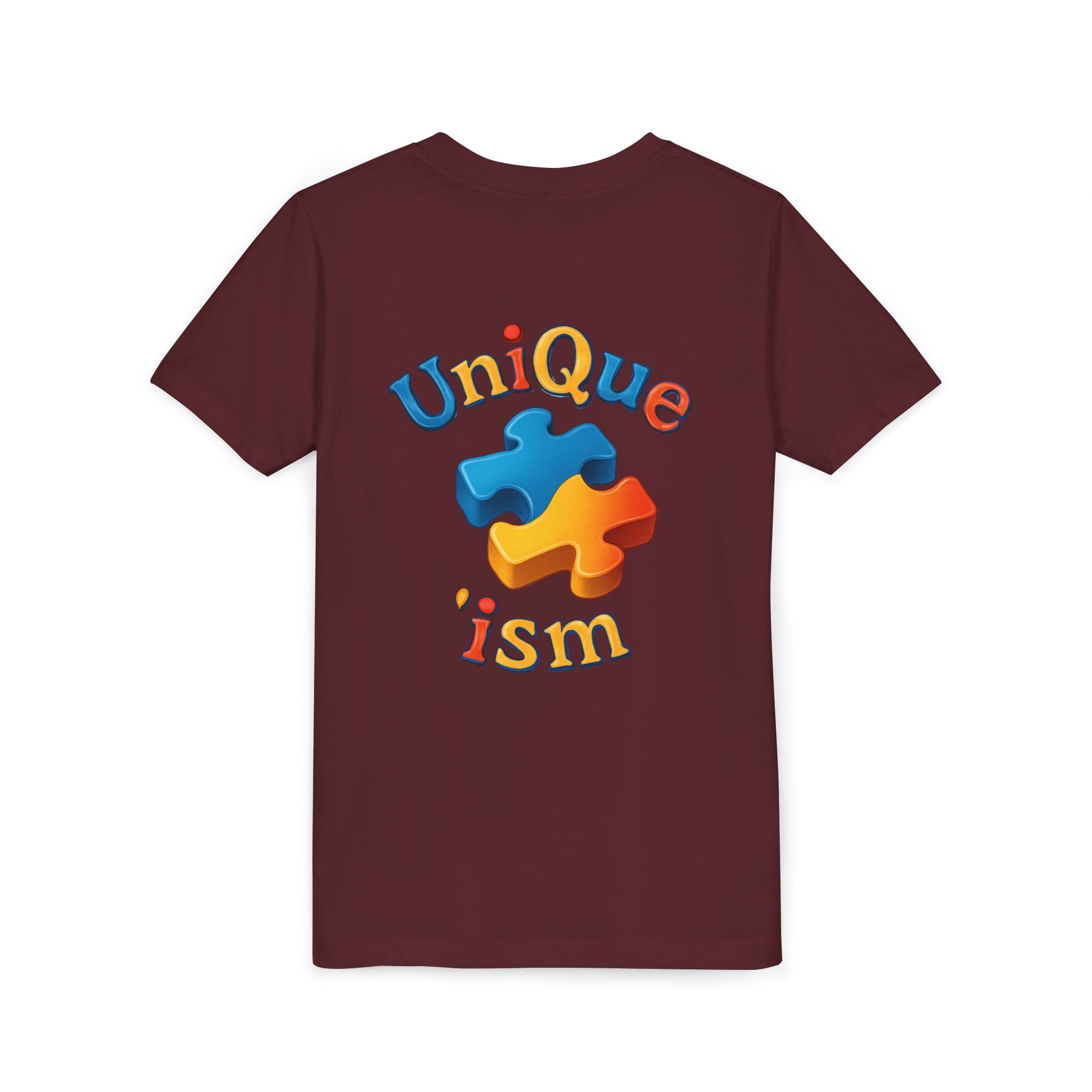 Autism Support Youth Tee — "NonVerbal Not Deaf" & Puzzle Piece "Unique'ism"