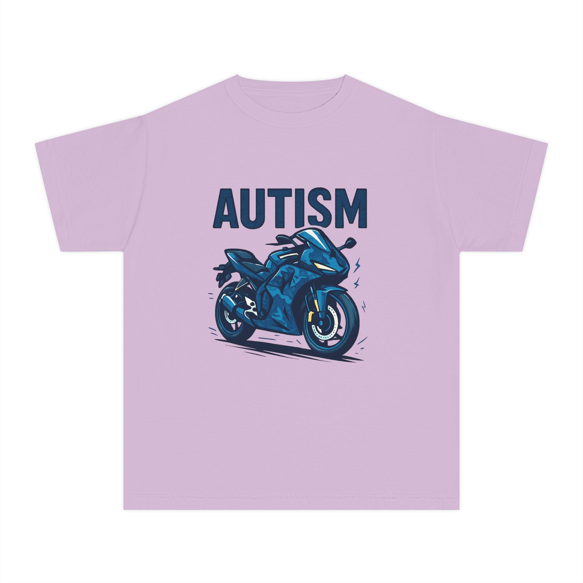 Autism Motorcycle Youth Tee – "Unique'ism: Built for the Ride"