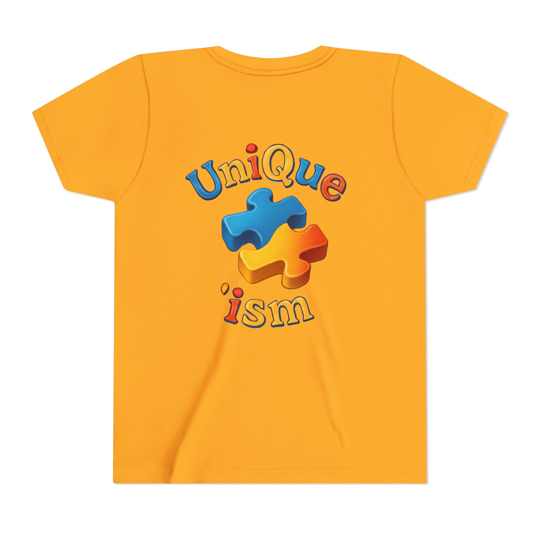 Autism Support Youth Tee — "NonVerbal Not Deaf" & Puzzle Piece "Unique'ism"