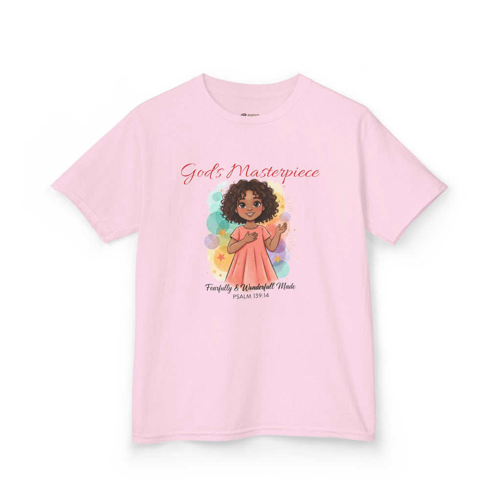 Kids Tee — 'Family & Friends' Cute Girl Illustration Shirt