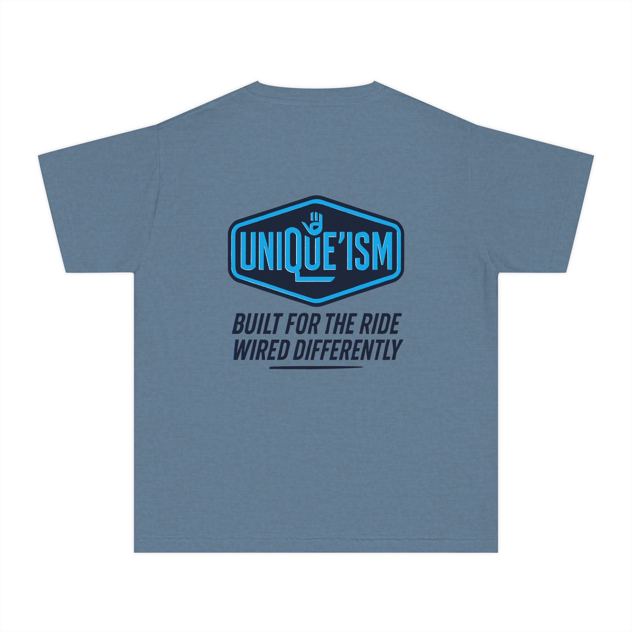 Autism Motorcycle Youth Tee – "Unique'ism: Built for the Ride"