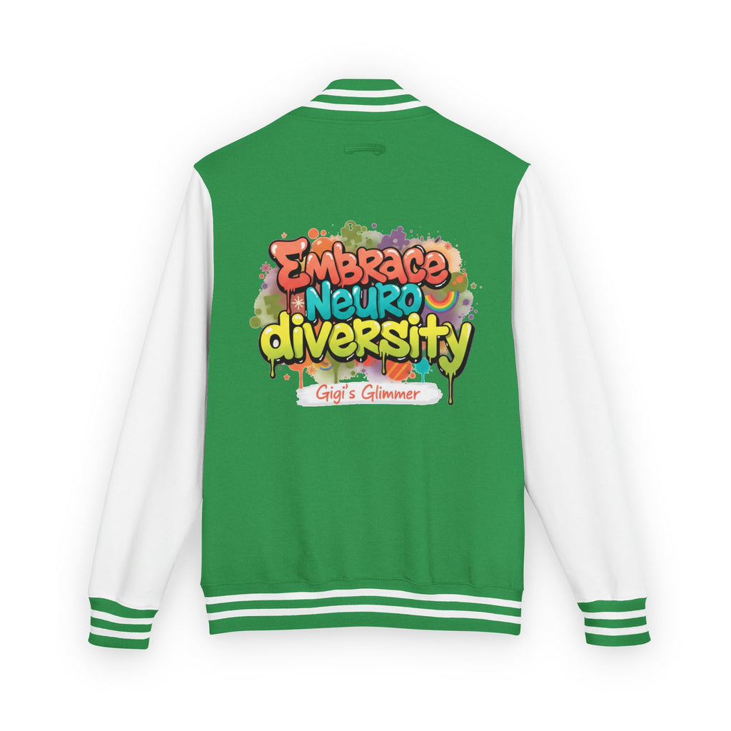 Letterman Jacket — "Embrace Neurodiversity" Awareness Varsity Jacket