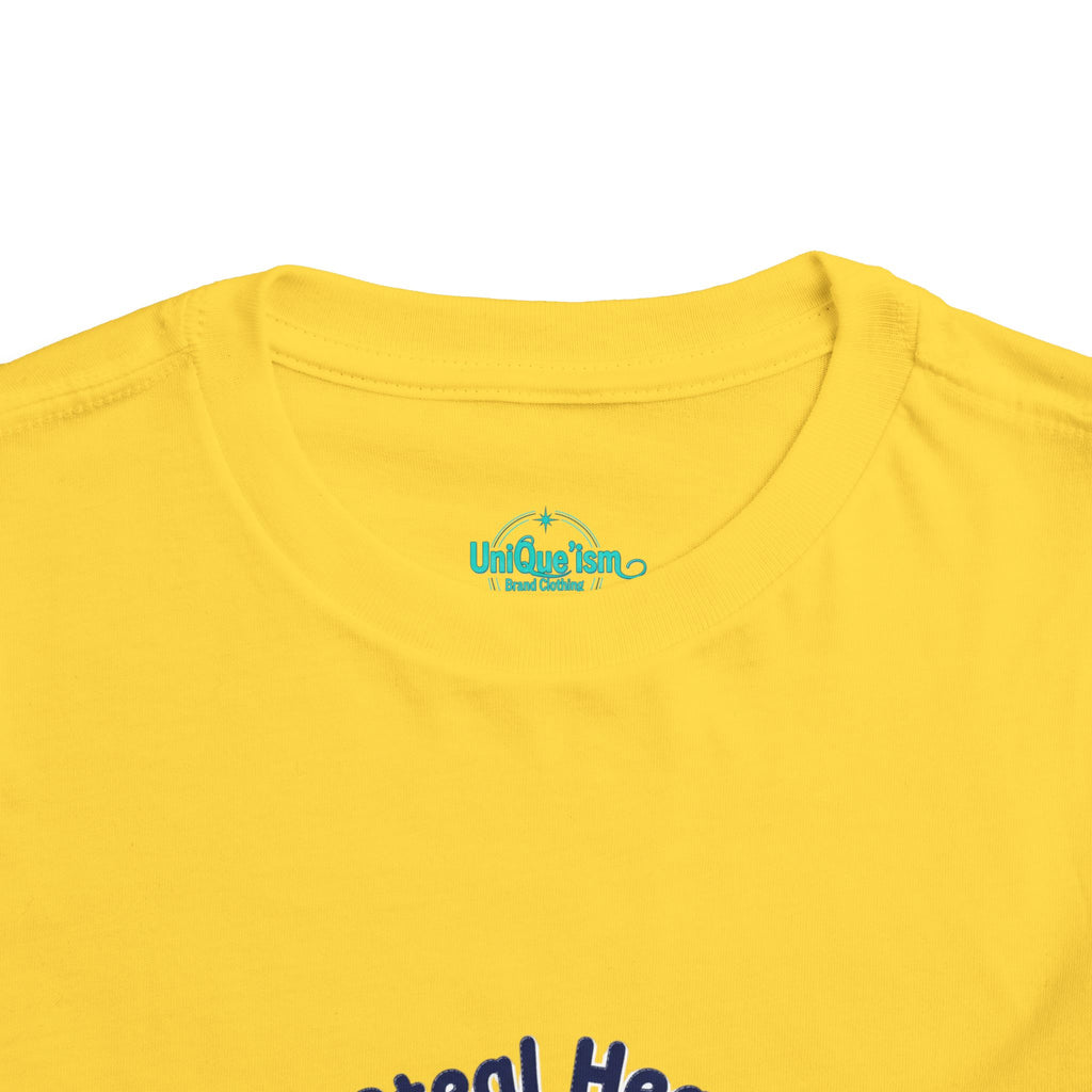 Autism Toddler Tee — "I Steal Hearts" Raccoon Design (Back: Powered by Love Inspired by Gigi)