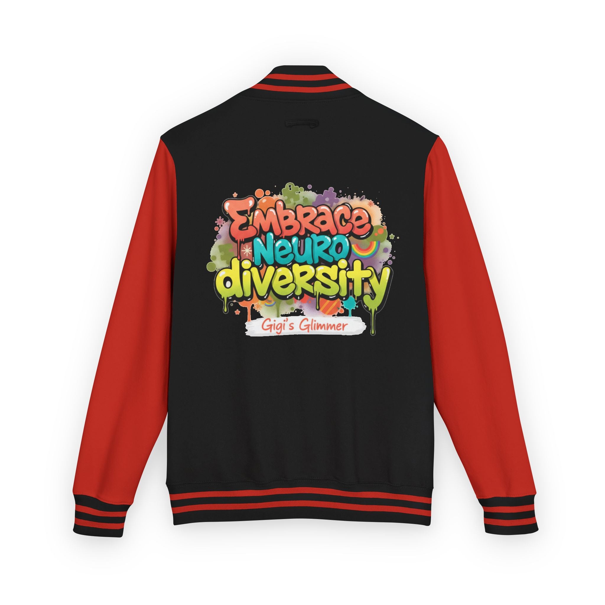Letterman Jacket — "Embrace Neurodiversity" Awareness Varsity Jacket
