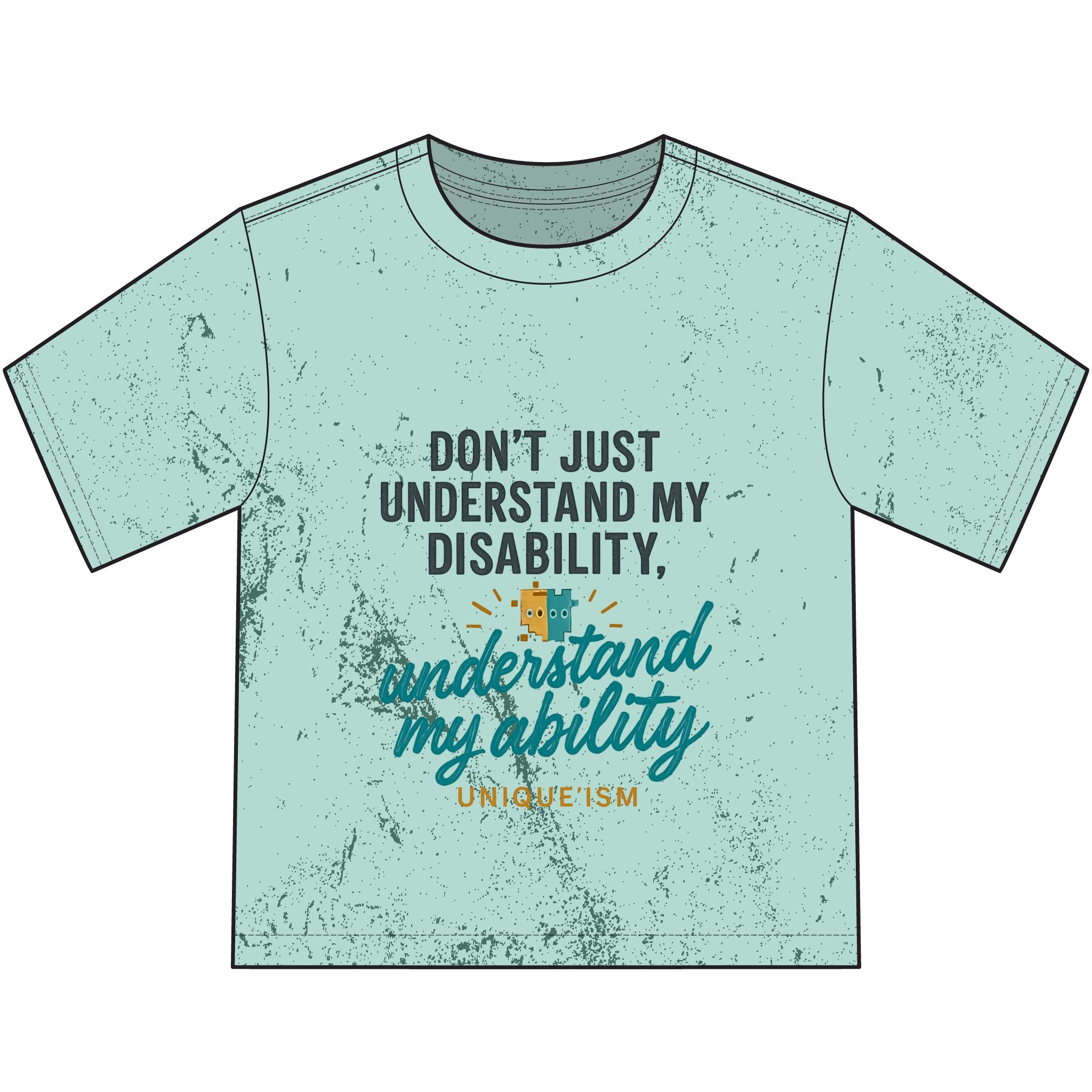 Youth T-Shirt — "Don't Just Understand My Disability, Understand My Ability" Inspirational Kids Tee