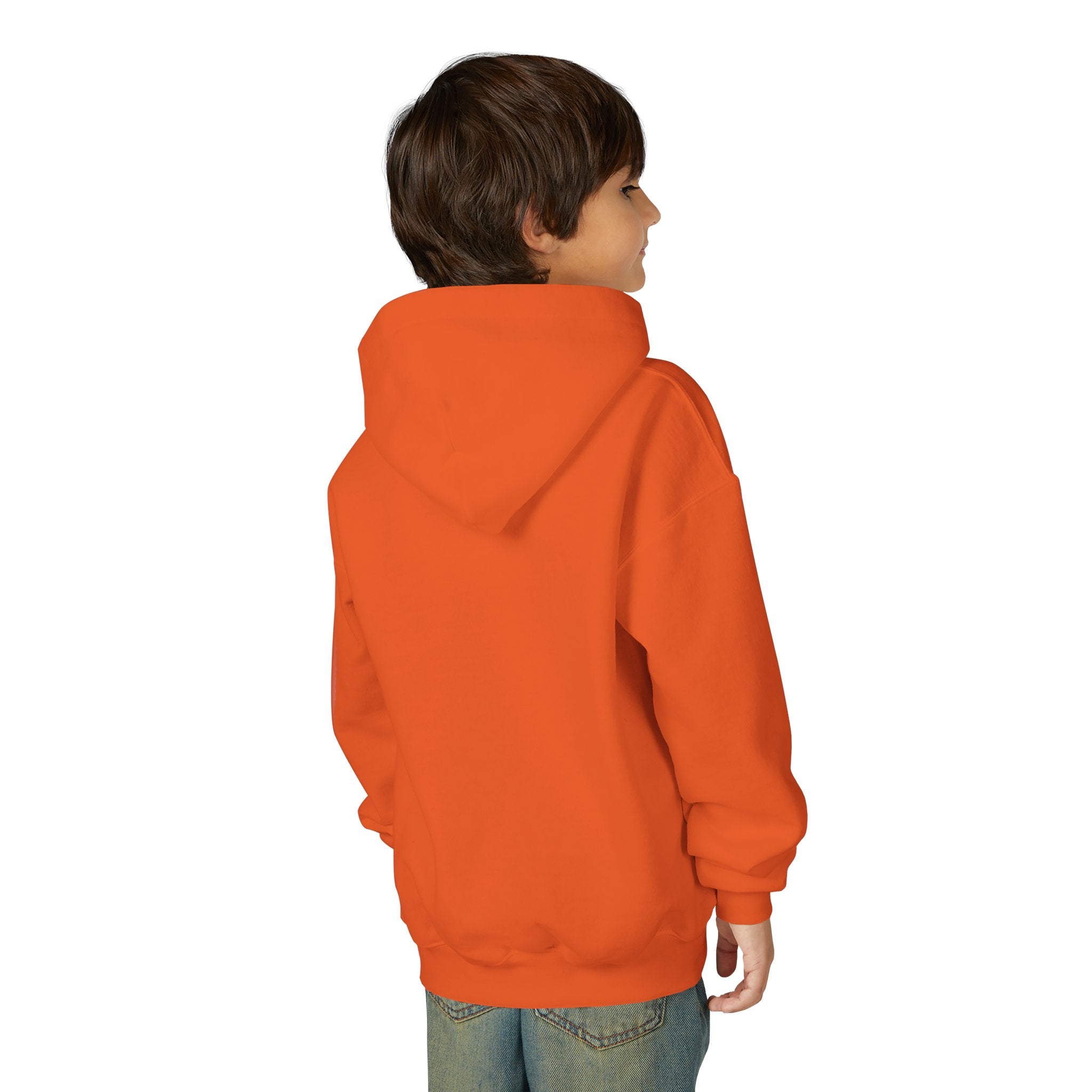 Youth Orange Hoodie with Mini Sailing Logo