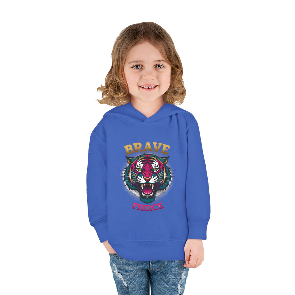 Toddler Hoodie — 'Brave & Fierce' Tiger Pullover (Built for a Different Jungle)